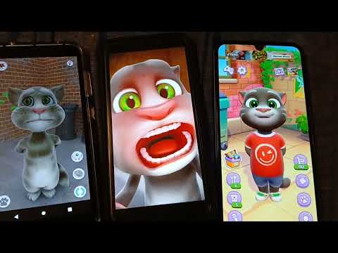 Play all 3  Talking Tom 2010 and 2016 and 2025 