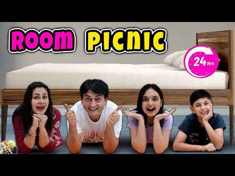 ROOM PICNIC | 24 Hours in Room | Family Comedy Challenge | Aayu and Pihu Show