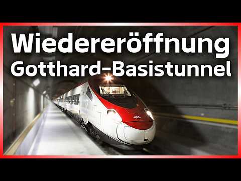 Wiedereröffnung des Gotthard-Basistunnels und Halbstundentakt ins Tessin