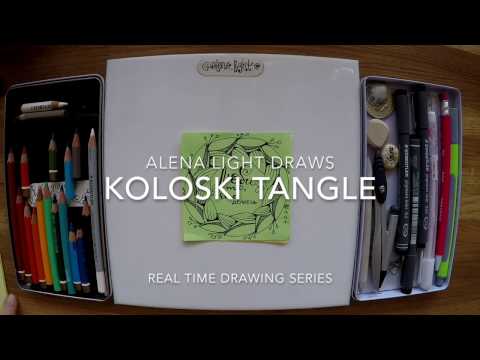 KolosKi tangle pattern by Alena light - realTime drawing