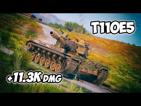 T110E5 - 4 Frags 11.3K Damage - DPS Rulzzz! - World Of Tanks