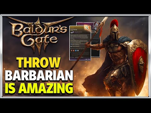 Baldur's Gate 3 - Throw Barbarian is one of the BEST DAMAGE builds in the game!