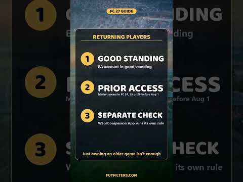 FC 27 Transfer Market Unlock Guide   FC 27 News  #transfermarket  #eafc27 #ultimateteam