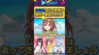 かなたに愛された女たちは誰が一番早く返信が来るのか【#hololive #ホロライブ切り抜き #azki #戌神ころね #雪花ラミィ #天音かなた #vtuber 】#shorts