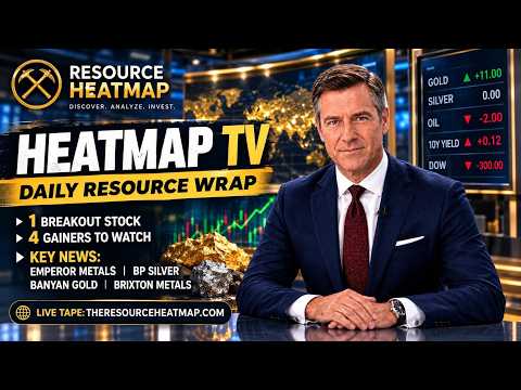 One Breakout Stock + 4 Junior Mining Gainers | Gold Holds UP | Heatmap TV