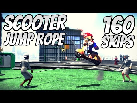 Super Mario Odyssey - Scooter Jump Rope Challenge (160 Skips)