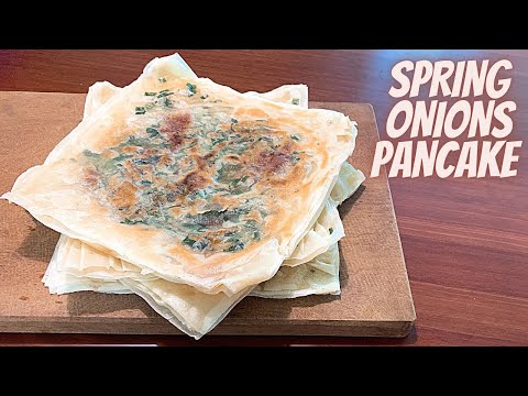 BEST CRISPY SPRING ONIONS PANCAKE RECIPE|SPRING ROLL WRAPPER IDEAS|HOW TO MAKE SPRING ONION PANCAKE