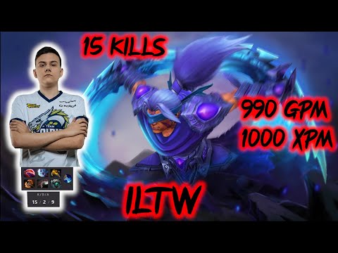 iLtW ANTIMAGE 1000 XPM 990 GPM 15 KILLS CIS Pro Player dota2 7.28b fullgameplay