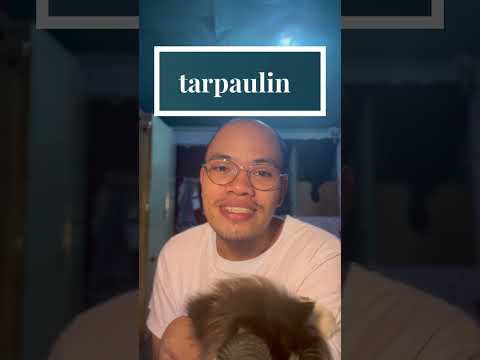 Ano ang tamang pronunciation ng English word na “tarpaulin”?