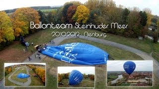 preview picture of video 'Heißluftballon Start in Nienburg - Herbst 2012'