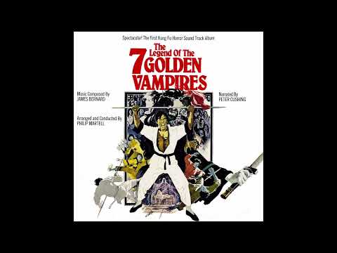 THE LEGEND OF THE 7 GOLDEN VAMPIRES (Original Narrated Album) (1974 - Warner Bros. K56085)