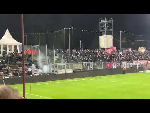 16.03.2024 🇨🇭 Aarau  - Baden. Baden fans throws firework in family sector in front of a child