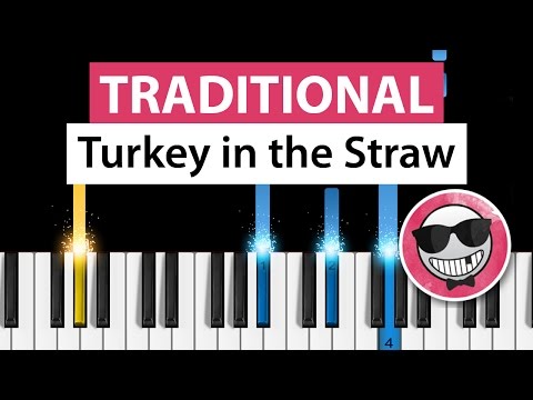 Turkey in the Straw - Piano Tutorial - How to Play (Ice Cream Truck Song)