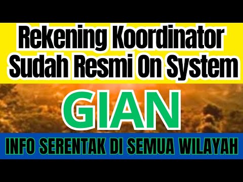 Alhamdulillah! 29 Rekening Koordinator GIAN Sudah Resmi On System