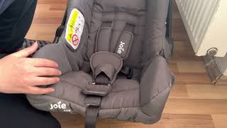 Joie Gemm and Juva bebek puseti kılıf ve emniyet kemerleri söküp/takma.