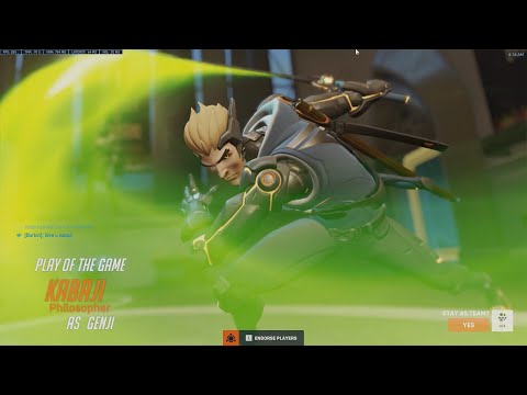 POTG! GENJI GENOS SKIN! KABAJI TRACER + WIDOW + GENJI OVERWATCH 2 SEASON 3