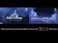 Walt Disney Pictures 1999 And DreamWorks Pictures 2000 Logo With Wicked 2024 Music