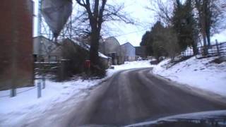 preview picture of video 'Driving  Between Smith End Green & Alfrick, Worcestershire, England 9th January 2010'
