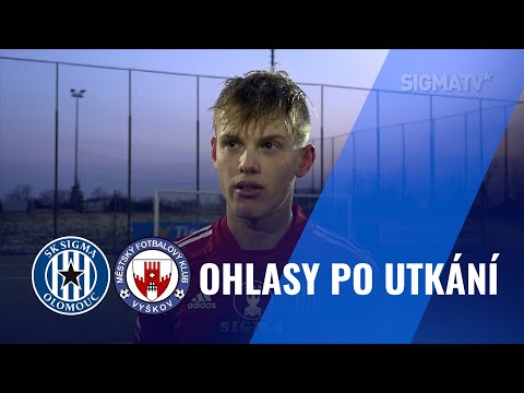 Jiří Saňák a Filip Uriča po utkání TIPSPORT LIGY s týmem MFK Vyškov