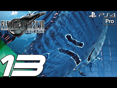 FINAL FANTASY VII REMAKE - Gameplay Walkthrough Part 13 - Ghosts & Eligor Boss Fight (PS4 PRO) 100%