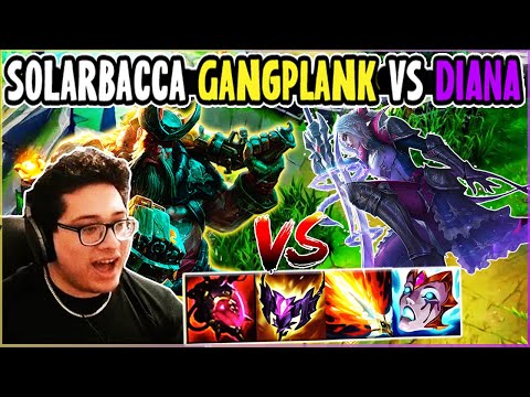SOLARBACCA Gangplanks Vs Diana Mid - NA Master - Patch 14.2