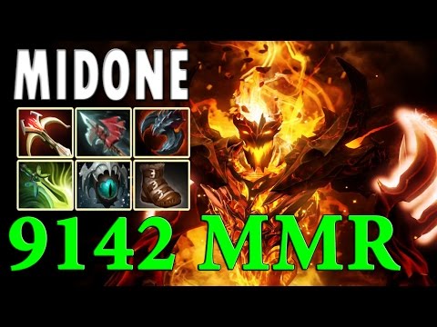 MidOne [Shadow Fiend] - 22 Kills 1100 GPM Comback 9k MMR Dota 2 7.02