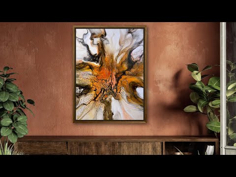 412. Smoky Goodness!  Art With A Hairdryer Part II. / tlp pigments / deconstructed bloom