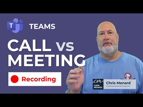 Teams  - Why can't I record? Video call vs. meeting