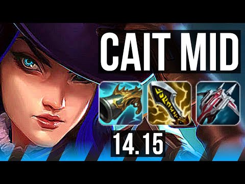 CAITLYN vs LUCIAN (MID) | 8k comeback, 1400+ games | NA Master | 14.15