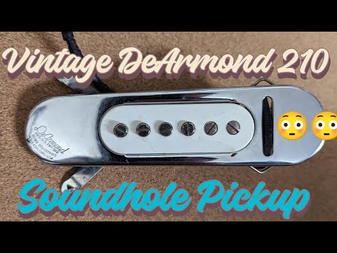 1950's Vintage DeArmond 210 Acoustic Soundhole Pickup image 6