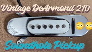 Video thumbnail for Vintage DeArmond 210 Soundhole Pickup on a 1967 GIBSON J-45! by Boechler Guitars and Repair