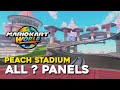 Mario Kart World Peach Stadium All Panel Locations