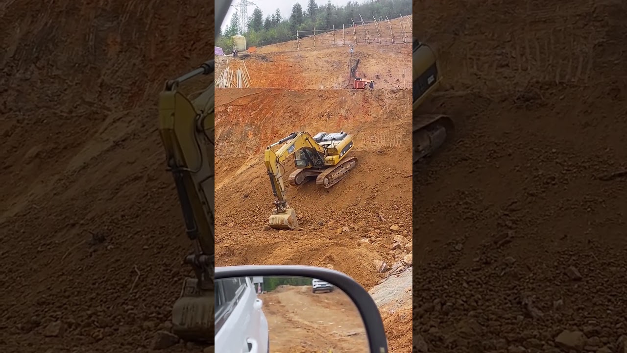 Excavator slope operation process- Good tools and machinery make work easy