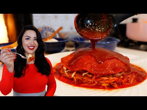 FAST & EAST ENCHILADAS ROJAS RECIPE that everyone will love! Views on the road ENCHILADAS