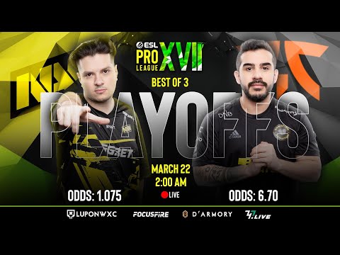 LIVE: NaVi vs 00 Nation (BO3) | Playoffs | ESL Pro League Season 17 [ENG/FIL]
