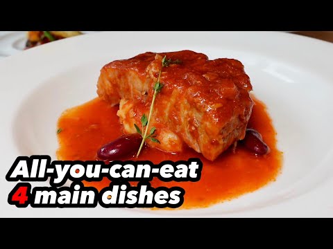 【Japan buffet】All-you-can-eat hotel buffet with 4 main dishes! Hotel Hanshin Osaka