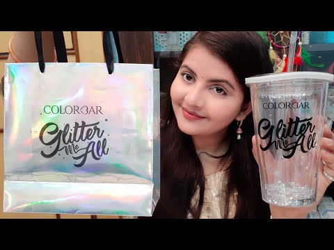 Colorbar glitter me all limited edition makeup haul | glittery makeup for summers | RARA Video