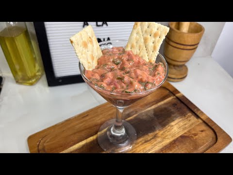 Como hacer CEVICHE DE SALCHICHÓN recta fácil y rápida