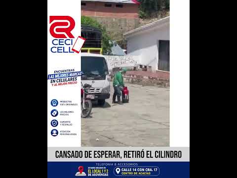 Cansado de esperar a las autoridades, ciudadano retiró cilindro en El Carmen.