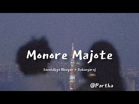 Monore Majote lyrics Sannidhya Bhuyan × Debangaraj || Monore Majote lyrics video @sannidhyabhuyan9886