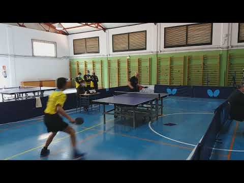 SDA Veteranos 050322 Lars Hauth vs Emmanuel Plusquelle Tenis de Mesa Benalmadena MALAGA