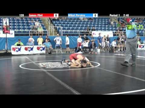 Junior 120 - James Flint (Florida) vs. Mikel Perales (Idaho)