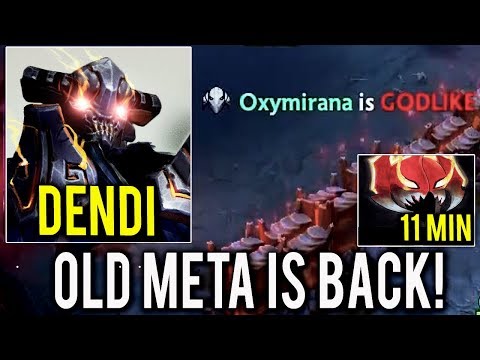 OLD META BUILD - NaVi Dendi 11 Min Madness Sven with 0 Deaths Dota 2