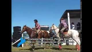 preview picture of video 'FINAL DE LA PRUEBA DE RIENDAS ENTRE JORGE URQUIZA Y CAMILA ALGAÑARAZ EN PIROVANO'