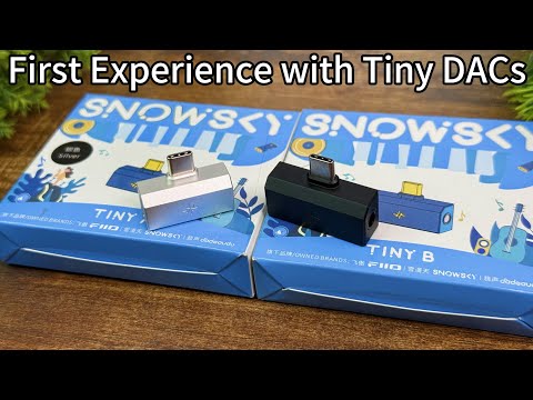 FiiO/Snowsky Tiny Portable DAC & Headphone Amplifier, Hi-Res USB DAC, PEQ Precision Tuning, PCM 384kHz/DSD256 Decoding, Android App/Web Control (3.5mm + Type-C Dual Ports, Tiny A Vintage Gold) video review thumbnail