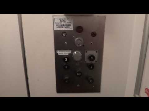 Vintage 1953 Otis Traction Elevator at the Hill Library - NCSU