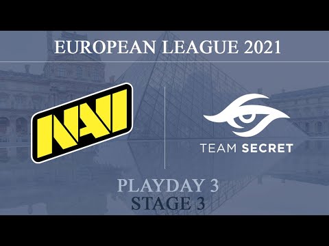NaVi vs Secret @Chalet | European League 2021 Playday 3 | 20 September 2021