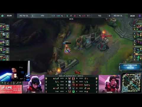 FPX TIAN SOLOKILLS TES KNIGHT IN LANE