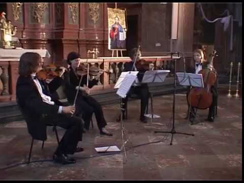Ave Maria - Giulio Caccini - Viva String Quartet in Lviv's Jesuit Church 10.06.2012.