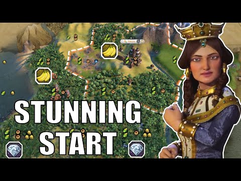 Civ 6 | Check Out This Stunning Starting Location! (#1 Deity Georgia Civilization VI)